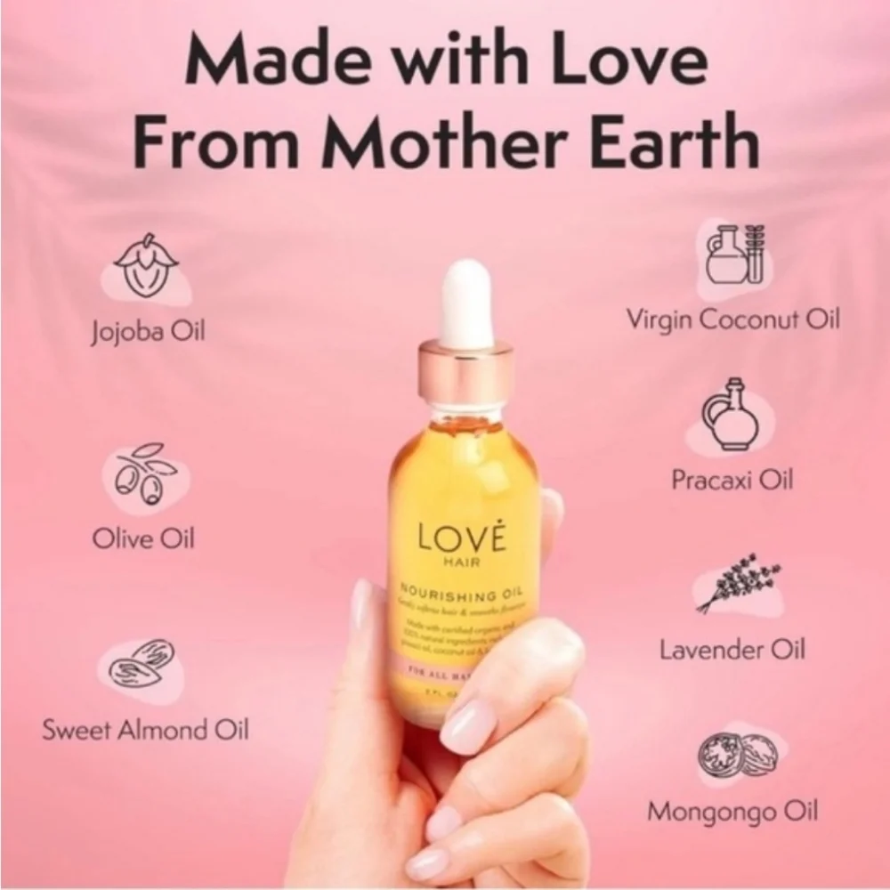 LOVE Hair Nourishing Hair Oil 2 oz NWT